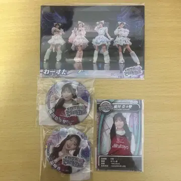 와스타 로우루와 아이돌 페스티벌 복권 캔뱃지 미니 카드 라이브 사진 세트