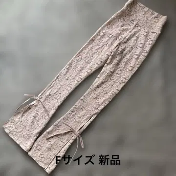 SNIDEL HOME 레이스 레깅스 핑크 베이지 F 새상품