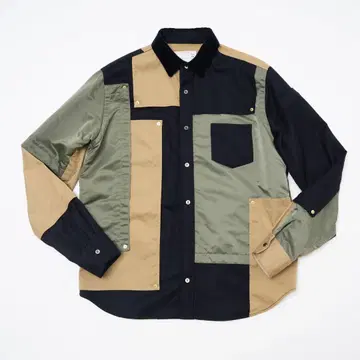 사카이 Fabric Combo Shirt 사이즈 3