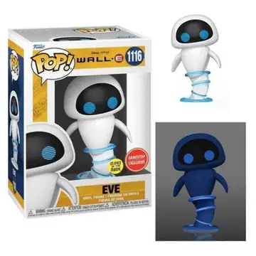 Funko Pop 픽사 'Wall-E 월리' EVE 이브 글로우 버전