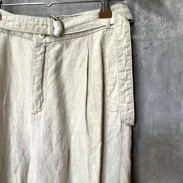 ANTGAUGE 린넨 베이지 캐주얼 팬츠 린넨 100% S