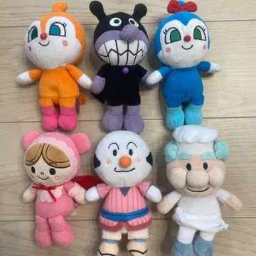 호빵맨 캐릭터 봉제 인형 6종 세트