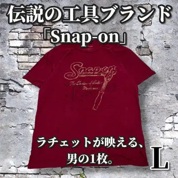 Snap-on 기업 T XL 버건디 래칫 공구 로고 T 구제 의류 스트릿