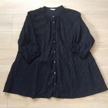 사만사 모스모스 인도 코튼 자카드 무늬 블라우스