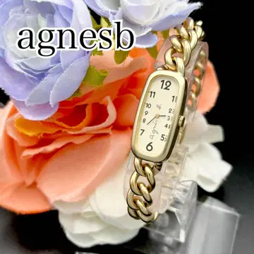 작동 손목시계 agnesb 에네스베 골드 새상품 배터리 여성용 E60
