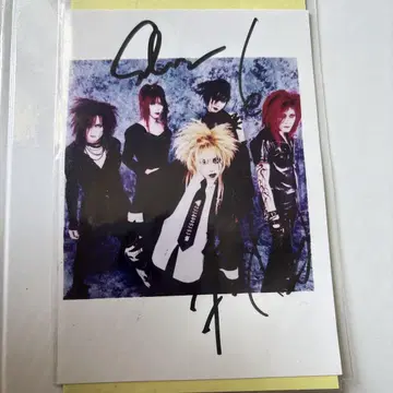 DIR EN GREY 디루앙그레이 친필 사인 포함 사진 스티커