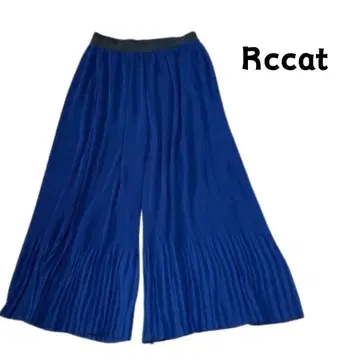 새상품 Rccat 네이비 플리츠 가우초 팬츠