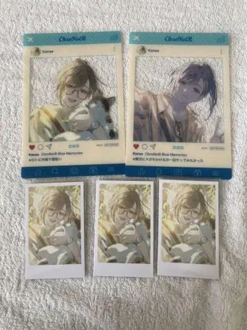 Kanae ChroNoiR Blue Memories 사진/폴라로이드 세트