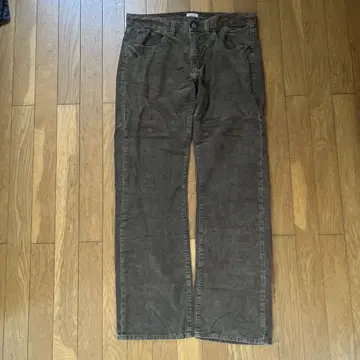 Lucky Store 브라운 코듀로이 스트레이트 팬츠