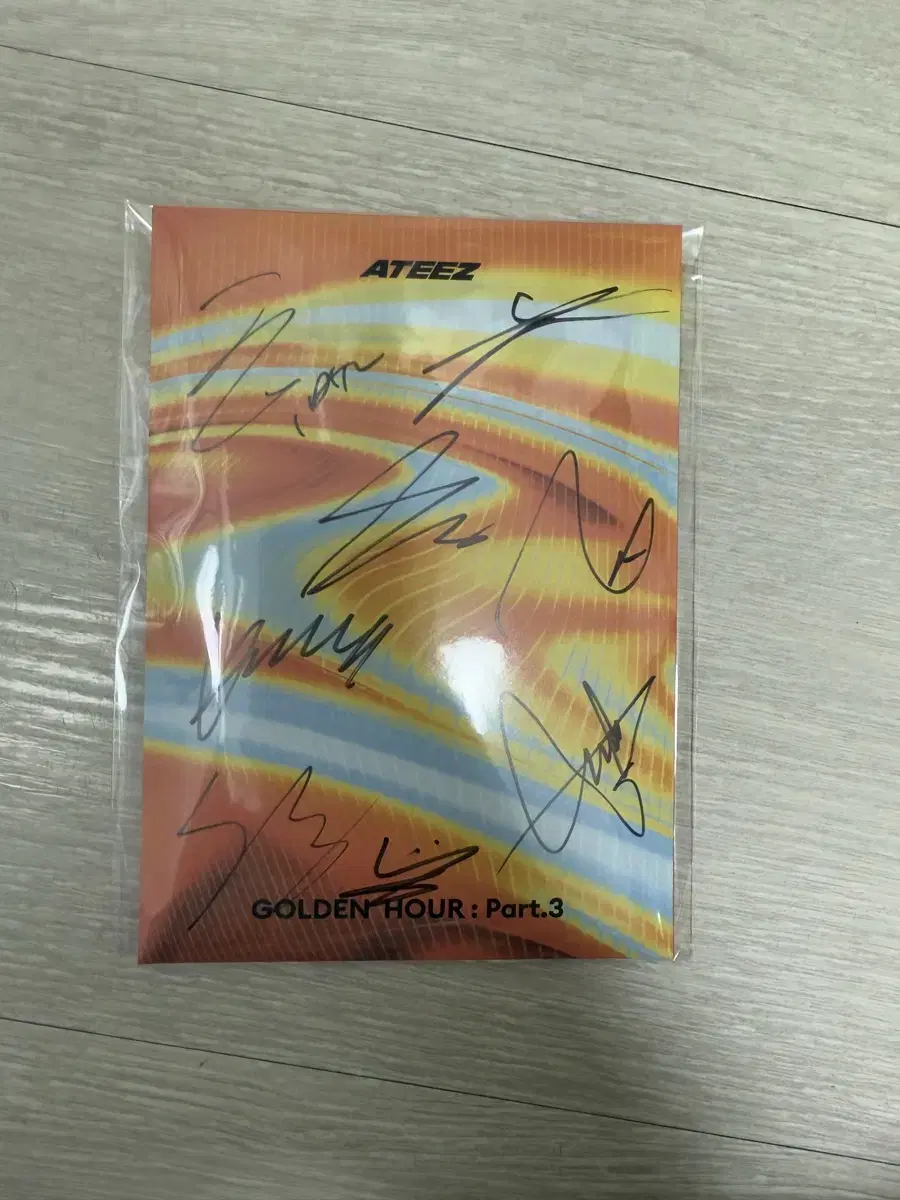 Ateez Golden Hour Part.3 Signed vahn