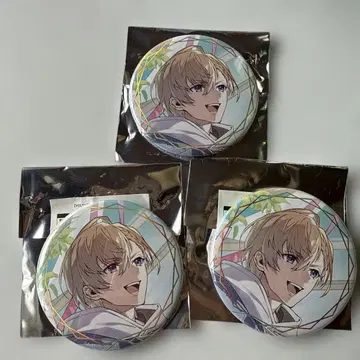 미사용 VOLTACTION 2nd 금박 캔뱃지 카즈라 카즈토 3개 세트