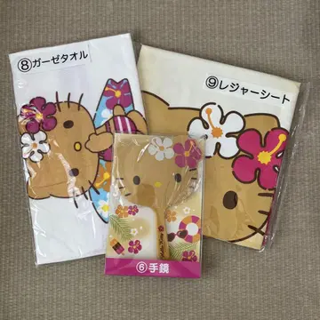 산리오 복권 헬로키티 일광화상 키티 블랙 갸루 키티 3개 세트