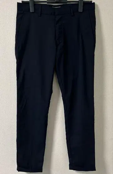 lideal PLST 별주 울 폴리 샴브레이 슬랙스 팬츠