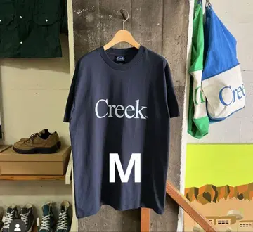Creek 로고 프린트 티셔츠 네이비
