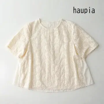 houpia 하우피아 플라워 자수 풀오버 블라우스 레이스 38