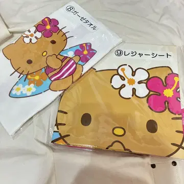 일광화상 키티 산리오 복권 돗자리 거즈 타월
