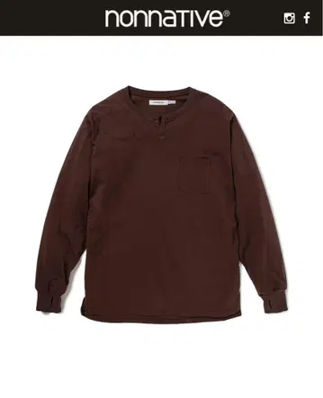 nonnative DWELLER L/S T-NECK TEE COTTON