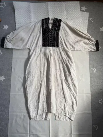 이아이 린넨 빈티지 원단 원피스