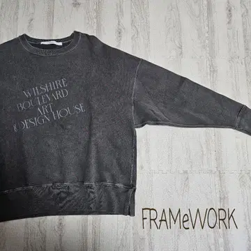 FRAMeWORK 다크 그레이 맨투맨