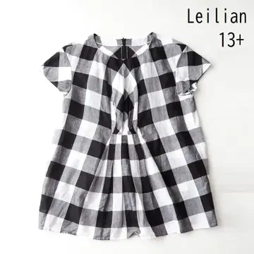 Leilian 레리안 코튼 린넨 풀오버 반팔 블라우스 13+