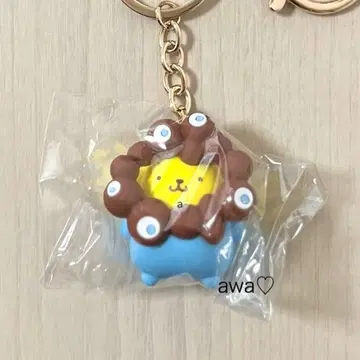 새상품 산리오 폼폼푸딩 밈쿠밈쿠 변신 콜라보 키링