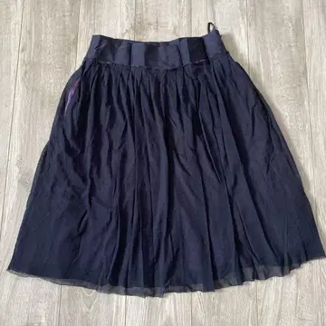 DKNY 플레어 스커트 보라색 안감 부착