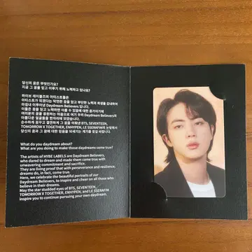 The Daydream 입장 혜택 Jin 트레이딩 카드