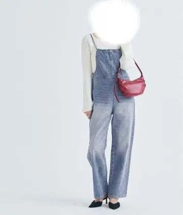 '새상품급' 코카 백 리본 데님 살로펫