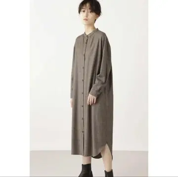 마이크로 글렌 체크 원피스 휴먼 우먼