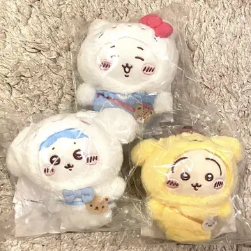 산리오 치이카와 (먼작귀) 마스코트 홀더 하치와레 토끼