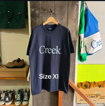 Creek 네이비 티셔츠 XL