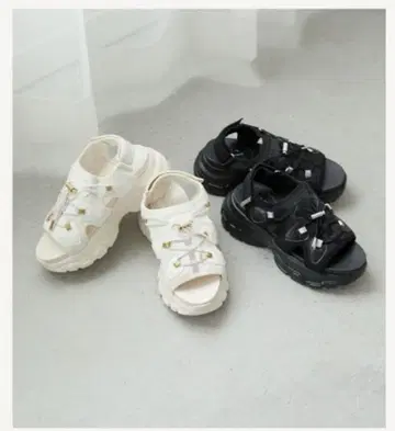 Ange Charme 츠지 노조미 콜라보 샌들 블랙 M