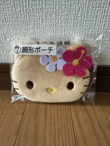 키티 제일복권 일광화상 키티 파우치 얼굴 모양 파우치 산리오 sanrio