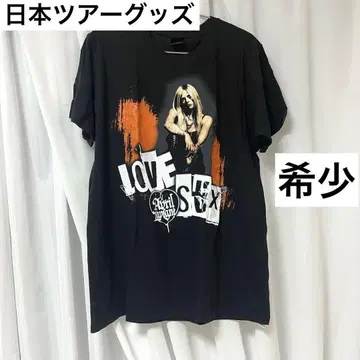 아빌 라빈 투어 굿즈 라이브 티셔츠 love sux 레어