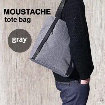 MOUSTACHE 머스타쉬 토트백 그레이 남녀 공용
