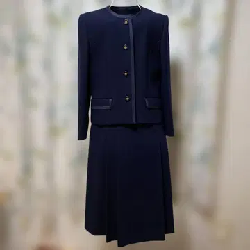 네이비 수트 버튼 자켓