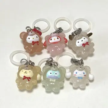 산리오 가챠 메지루시 액세서리 라텍마 디자인 6종 컴플리트 세트
