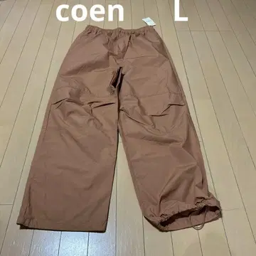 미사용 새상품 코엔 coen 포플린 파라슈트 팬츠 L