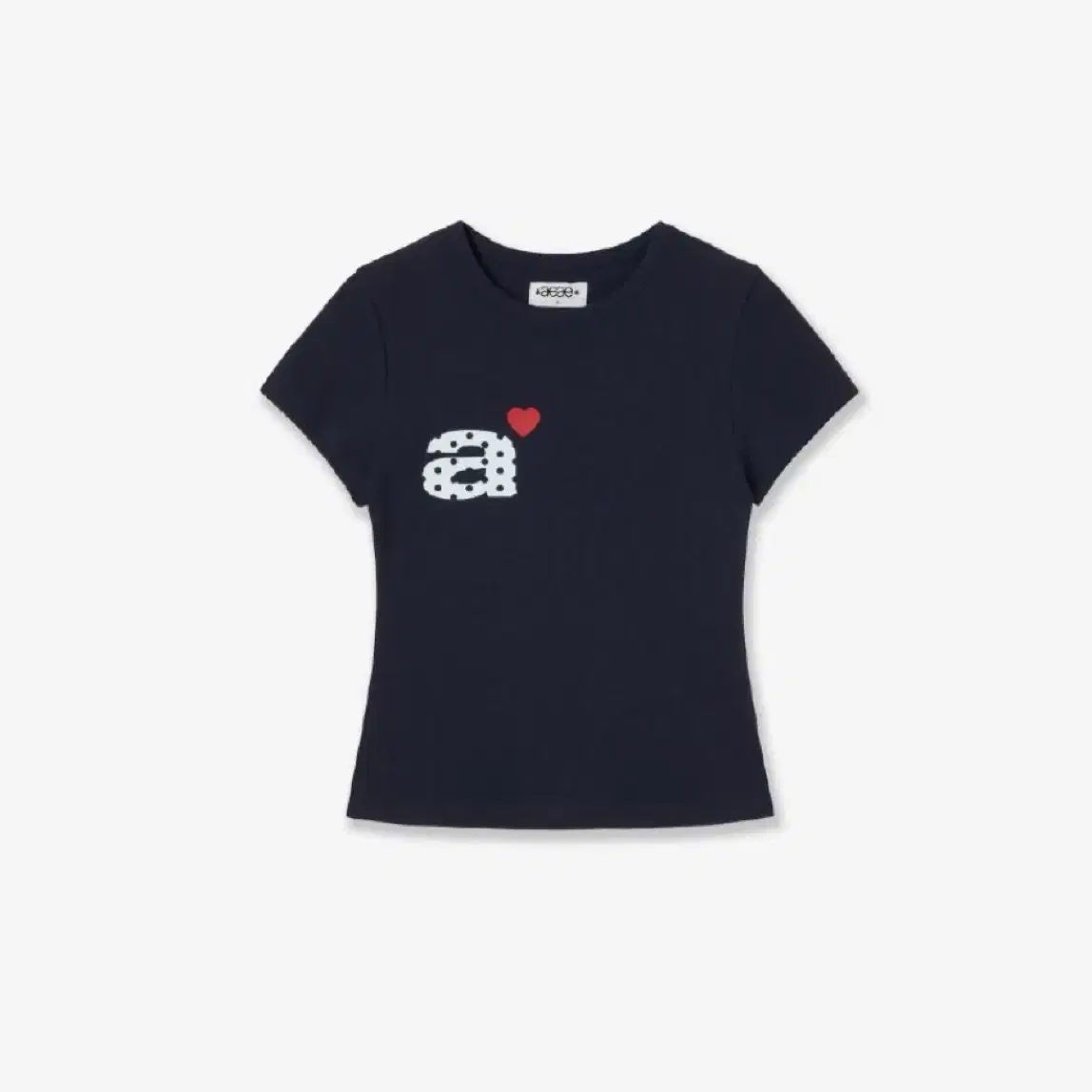 aeae DOT SMALL LETTER TEE MELANGE GREY on Bunjang Global Site.