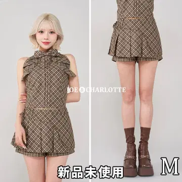 다리치 darich 체크 스커트 라이크 숏 팬츠 브라운 M