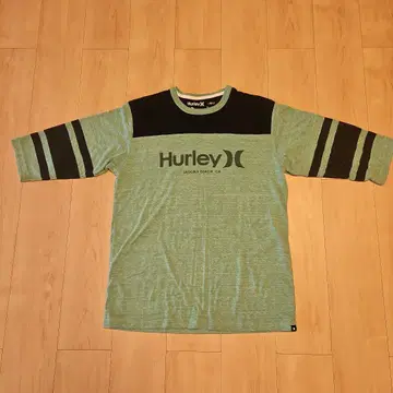 Hurley 7부 소매 티셔츠 그린/블랙