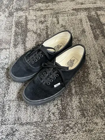 VANS 반스 오센틱 스웨이드 블랙 Pig Suede 단종