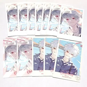 ChroNoiR Blue Memories 폴라로이드풍 카드 쿠츠하 세트