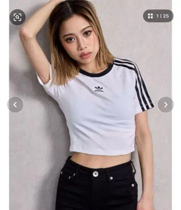 GYDA 아디다스 오리지널스 3S 베이비 티셔츠