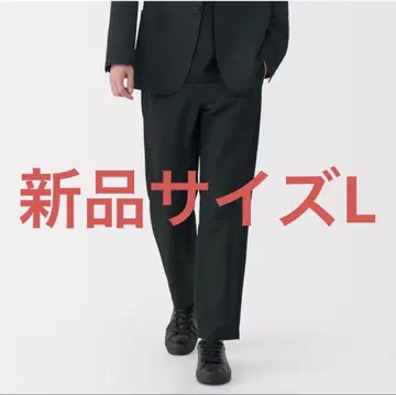 무인양품 바람이 통하는 스트레치 축구 노턱 팬츠 L