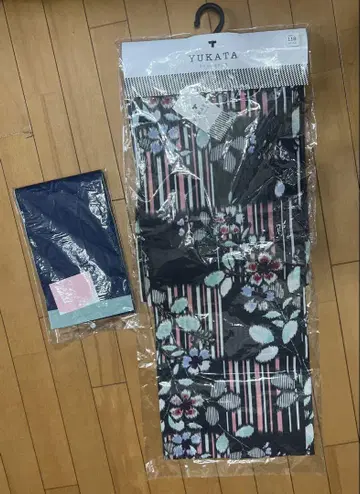 여성용 유카타와 오비 2개 세트 시착만 한 상품 새상품급