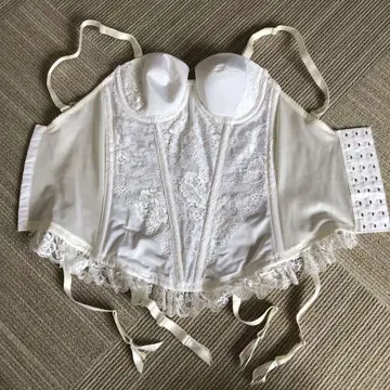 화이트 레이스 코르셋 C65