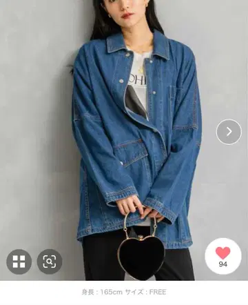 새상품급 YENN LT DENIM COAT 데님 자켓 FREE