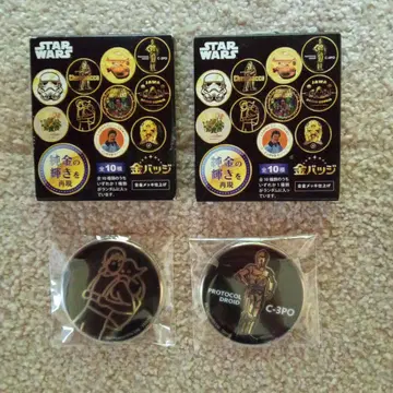 STARWARS 금 배지 2개 세트 스타 워즈