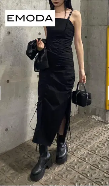 EMODA 나일론 맥시 원피스